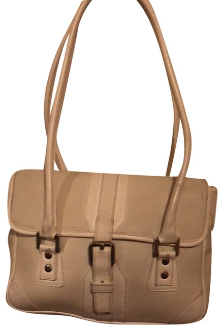 Burberry Barrel Satchel CreamOff White Leather Hobo Bag