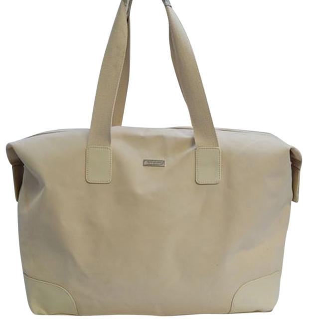 Burberry Beige Canvas Tote Bag