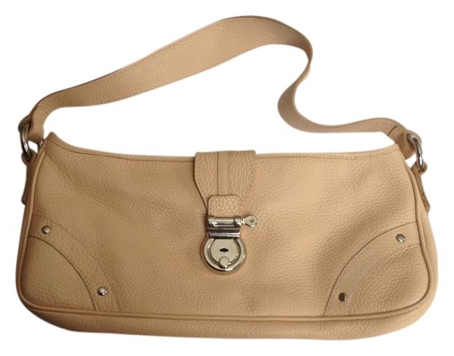 Burberry Beige Leather Clutch