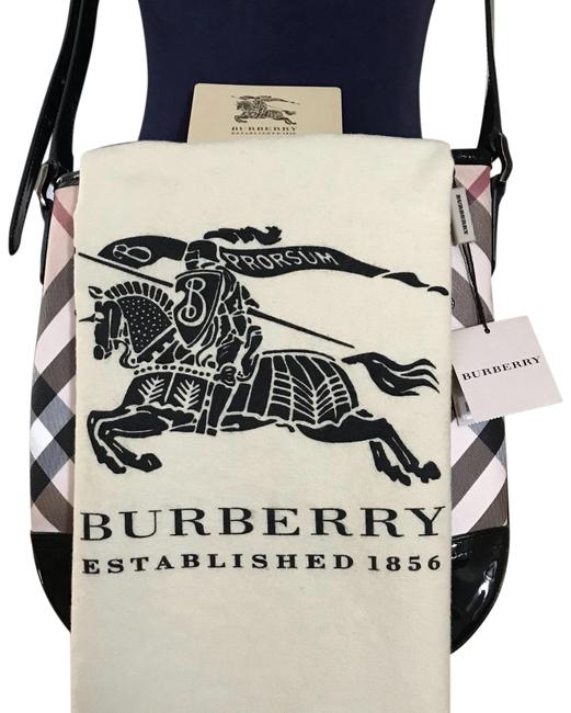 Burberry Black LeatherCanvas Cross Body Bag