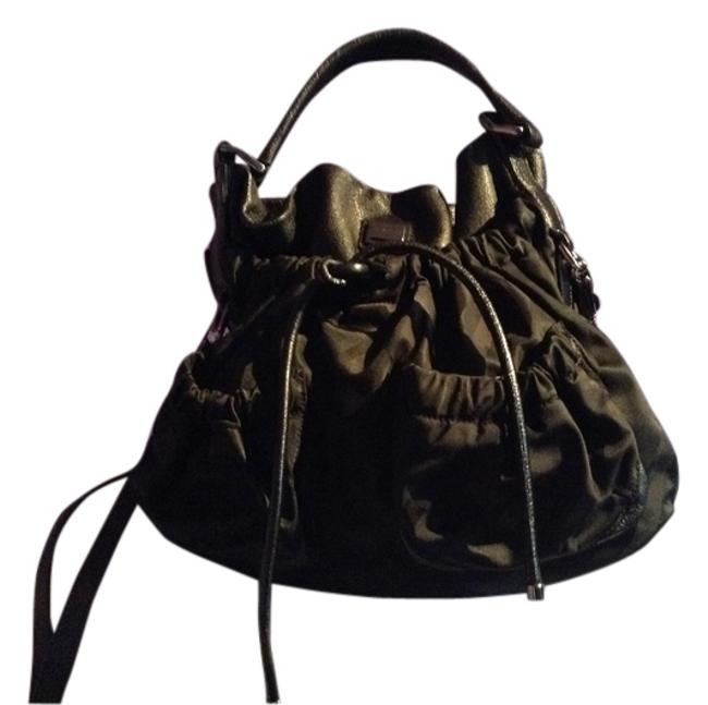 Burberry Black LeatherFabric Cross Body Bag