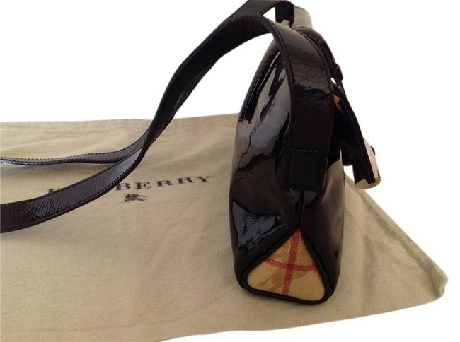 Burberry Black Patent Leather Cross Body Bag