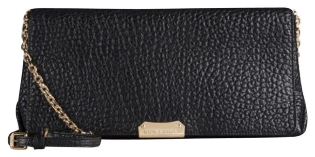 Burberry BlackGold Leather Cross Body Bag