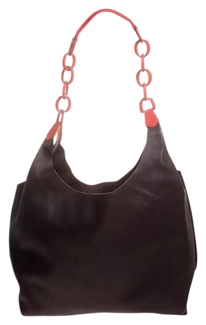 Burberry Bordeaux Burgundy Leather Hobo Bag