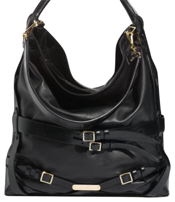 Burberry bridle Black Leather Hobo Bag