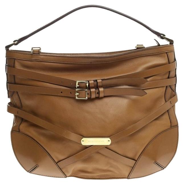 Burberry Bridle Dutton Small Leather Hobo Bag