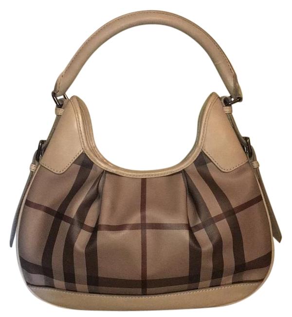 Burberry Brooklyn Smoked Check PvcLeather Hobo Bag
