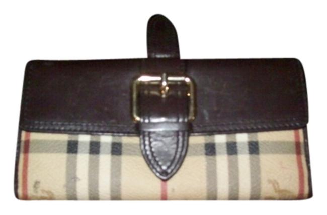 Burberry Brown Canvas Clutch