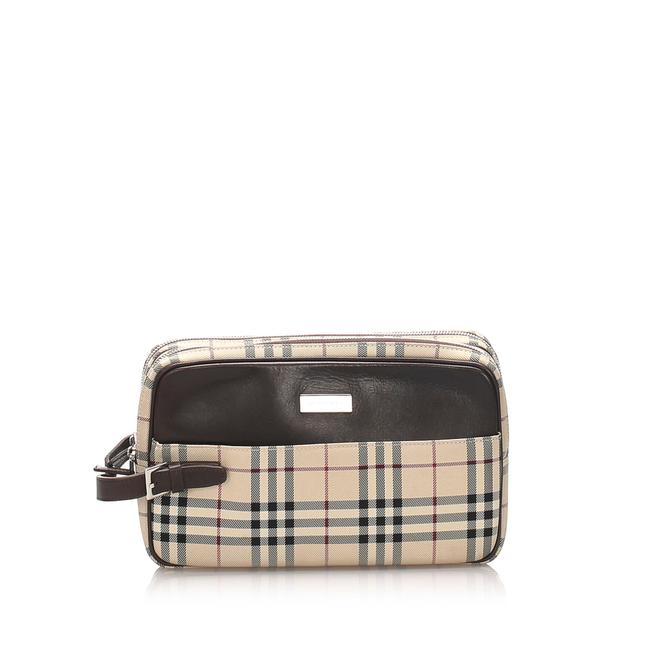 Burberry Brown Leather Clutch
