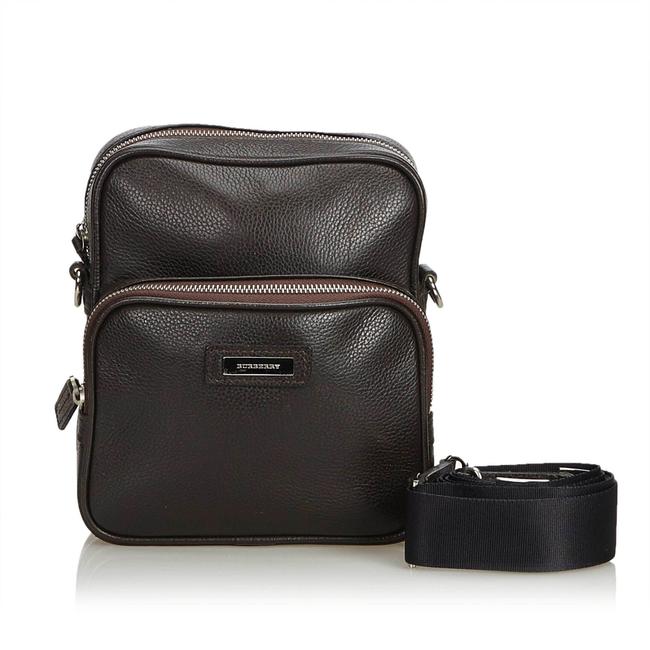 Burberry Brown Leather Cross Body Bag