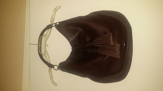 Burberry Brown Leather Hobo Bag
