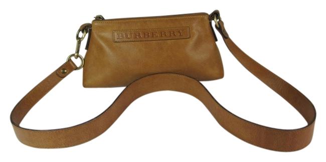 Burberry Brown Nova Check Leather Cross Body Bag