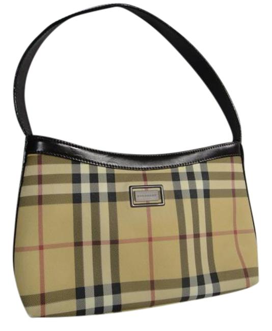 Burberry Brown PvcLeather Hobo Bag