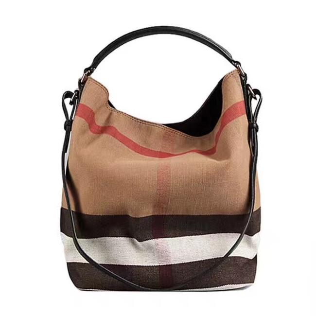 Burberry Bucket New with Defect Canvas Hobo Bag