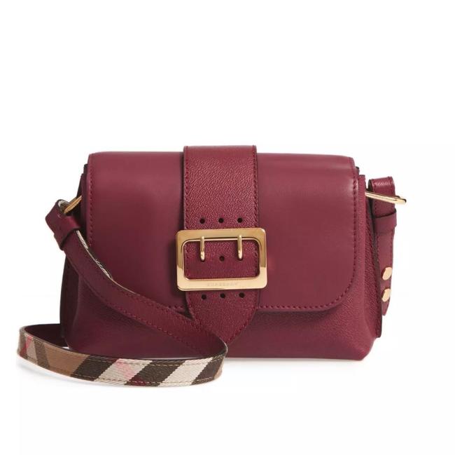 Burberry Buckle In Calfskin Leather Cross Body Bag