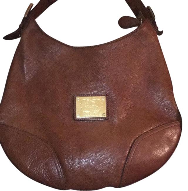 Burberry Camel Leather Hobo Bag