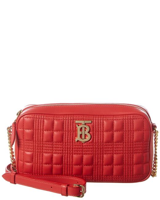 Burberry Camera Quilted Leather Cross Body Bag
