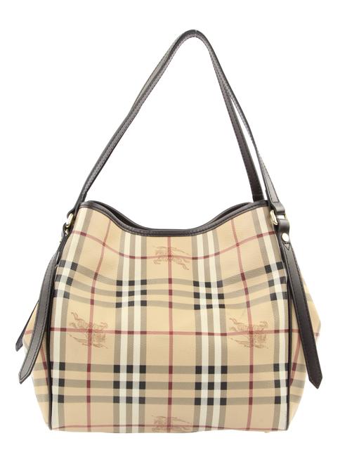 Burberry Canterbury Haymarket Check Canvas Hobo Bag
