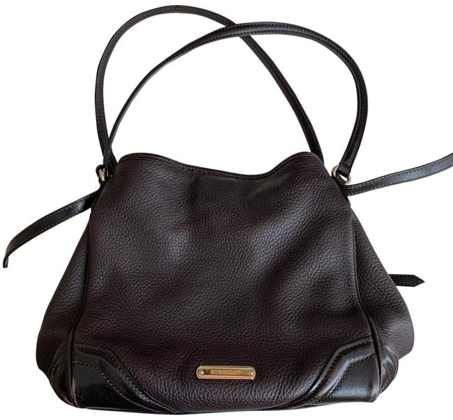 Burberry Canterbury Tote Dark Chocolate Leather Hobo Bag