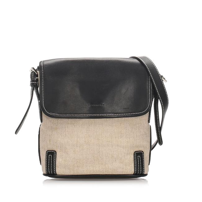 Burberry Canvas Brown Leather Cross Body Bag