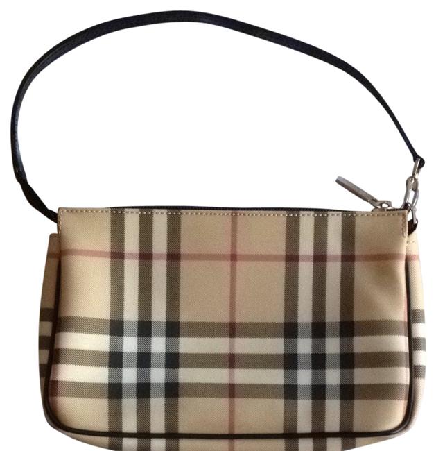 Burberry Canvas Check Haymarket Small Purse Clutch