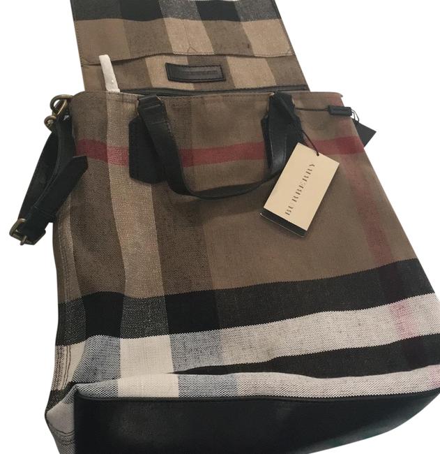 Burberry Canvas Tote Black Cross Body Bag