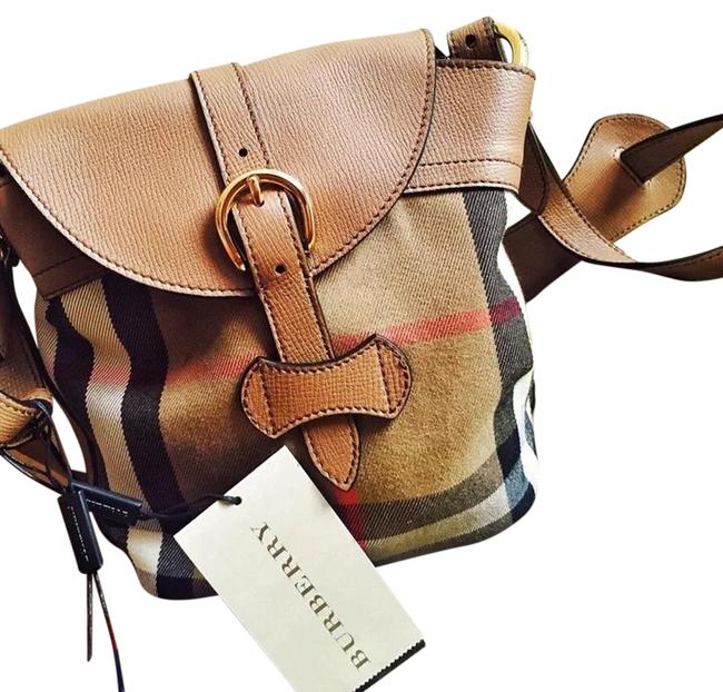 Burberry Carmel Leather Cross Body Bag