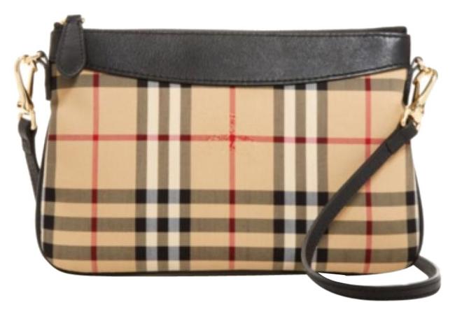 Burberry Check Peyton Black Cross Body Bag