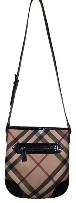 Burberry Checkered Canvas Cross Body Bag
