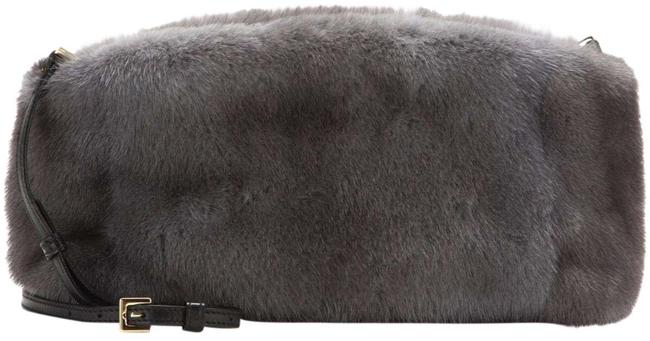 Burberry Chichester Grey Mink Fur Clutch
