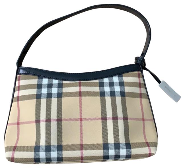 Burberry Classic Check and Leather Hobo Bag