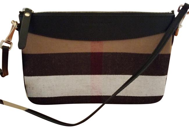 Burberry Cloth and Leather Cross Body Bag