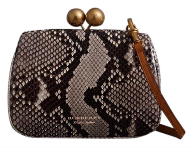 Burberry Clutch Clutch Neutral Python Skin Leather Cross Body Bag