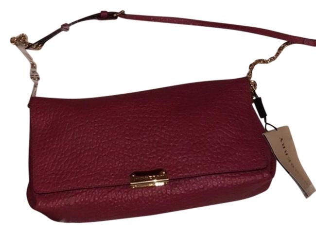Burberry Clutch Mildenhall Pink Leather Cross Body Bag