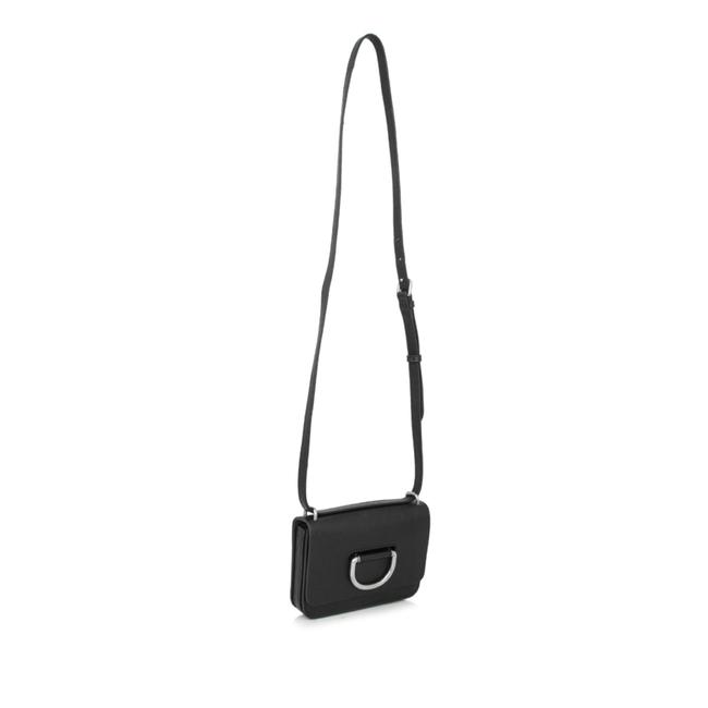 Burberry D ring Black Leather Cross Body Bag