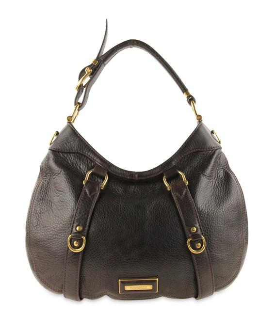 Burberry D ring Brown Leather Hobo Bag