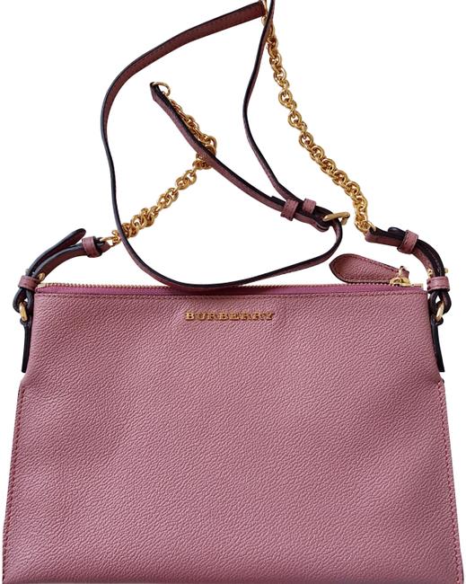 Burberry Dusty Pink Calf Leather Cross Body Bag