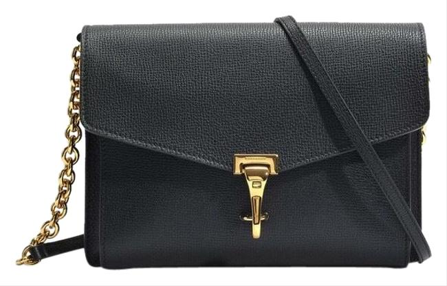 Burberry Euc Derby Macken Black Leather Cross Body Bag