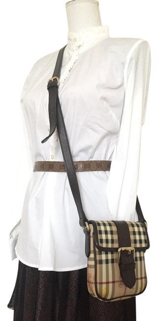 Burberry Excellent Condition Haymarket Check Cross Body Bag