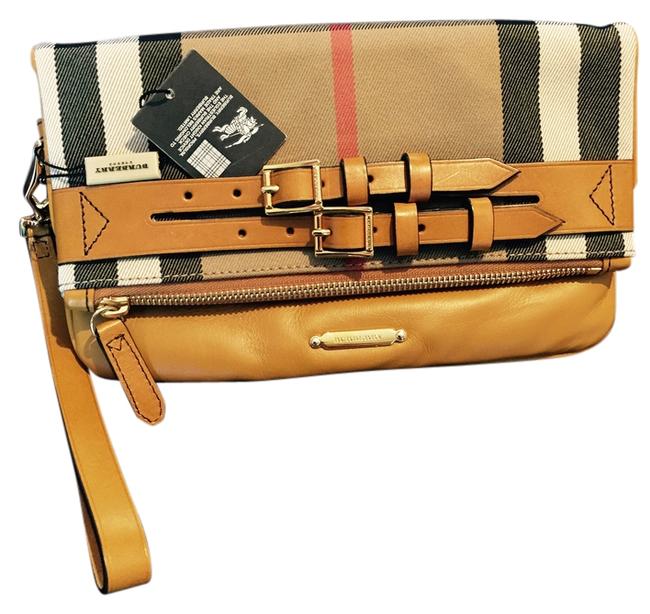 Burberry Gold Fresia Leather Clutch