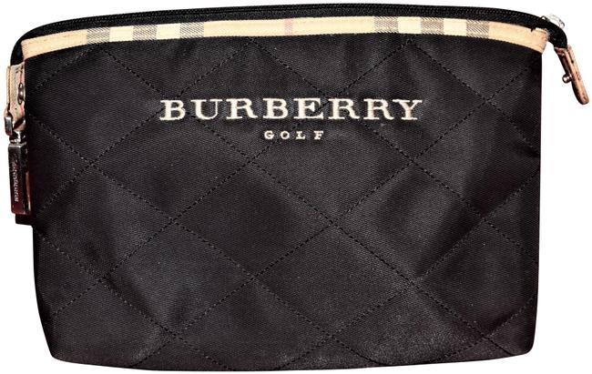 Burberry Golf Make Up Black Fabric Clutch