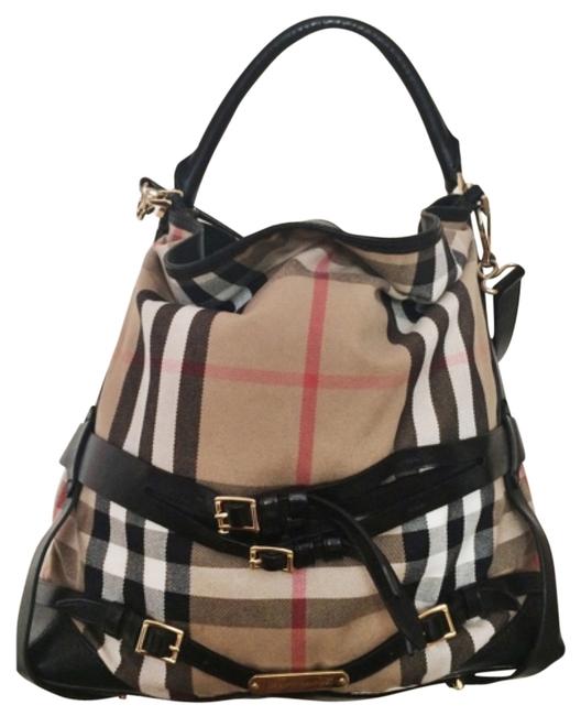 Burberry Gosford Bridle Black Leather Hobo Bag