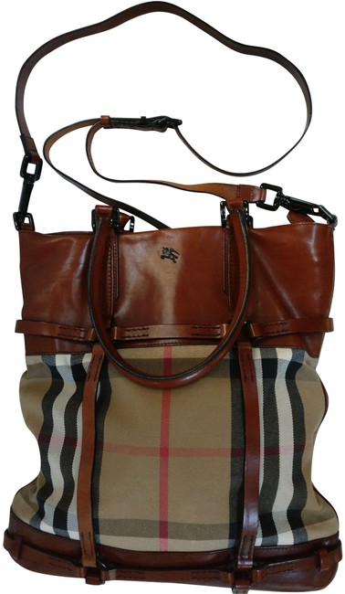 Burberry Gosford Bridle Brown Canvas Cross Body Bag
