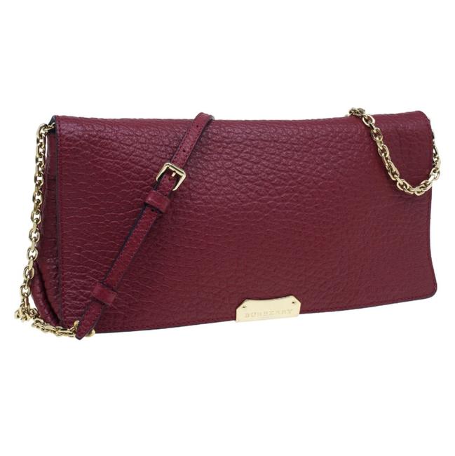 Burberry Shoulder Grain Madison Burgundy Leather Cross Body Bag