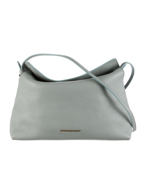 Burberry Grained Small Leah Blue Leather Cross Body Bag