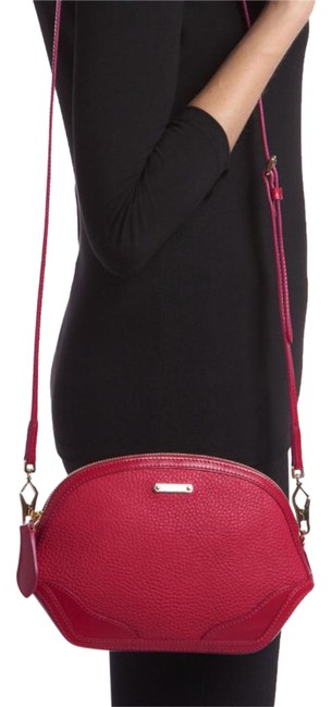 Burberry Grainy London Rhubarb Pink Leather Cross Body Bag