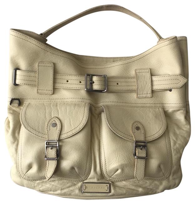 Burberry Grainy Tan Leather Hobo Bag