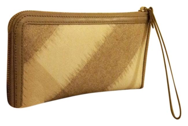 Burberry GrayBeige Clutch