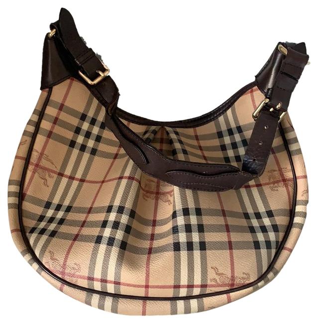 Burberry Great Brand Color Leather Hobo Bag