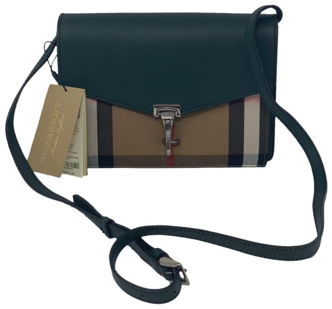Burberry Green Leather Cross Body Bag